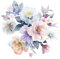 Colexy Stickers Muraux Fleur de Pivoine, Stickers Muraux Vintage Fleur, Autocollant Mural Décoratifs Pivoine, Peint Chambre Décoration Fond