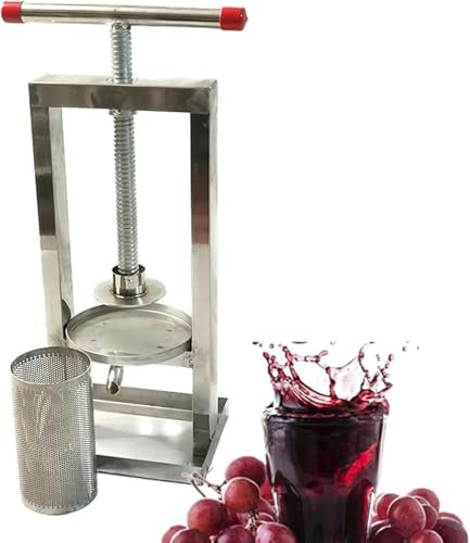 LYJYUJIE Fruchtpresse Und Zerkleinerer Fruchtpresse Apfelpresse 2l/4l/8l Fruchtpresse Handbuch Saft Making Tool Cider Apfel Traubenbeeren Wein Crusher~/