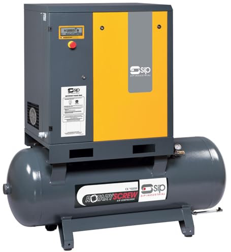 SIP Rotary Screw Air Compressor RS11-10-270BD Belt Drive, 400V 3-Phase 270L 15hp / 11kW 145psi / 10 Bar 53CFM 69dB