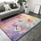 QIYI 160x230cm Schmetterlingsteppich, Bunter Teppich, Violetter Farbverlauf Wohnzimmerteppich, Prinzessin Teppich rutschfest Bodenmatte, Waschbarer, Flanellteppich, Teppich FüR MäDchen, Kinderzimmer