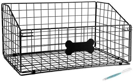 Geyecete Toy box for dogs large Dog Toy organizer Pet wire folding basket dog toy container dog toy box-Can be Personalized-Cat and Puppy Toy Bin Organizer
