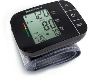 THOMSON Tensiomètre poignet Cardio W7– Léger et compact - Stockage automatique (120 mesures) – Conforme au nouveau règlement MDR (UE 2017/74) relatif aux dispositifs médicaux.