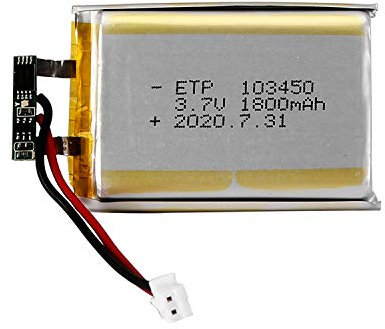 Muyilanc 103450 3.7V 1800Mah Batería Recargable de Litio Y Polímero de Lipo para Mp3 GPS Navegad Grabadora de DVD Auriculares E-Book Cámara