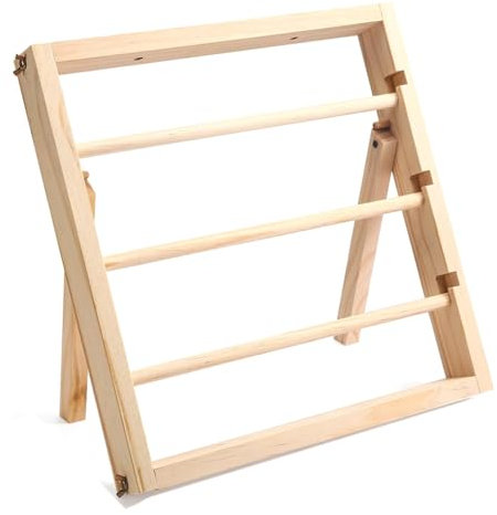 Sirxlevcy Rastrelliera per Riporre Nastri Porta Bobine di Nastro In Legno Colore Legno 1 Pezzo