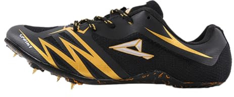 Fooceoute Zapatos Picos De Atletismo Unisex,Zapatillas con Clavos para Atletismo Masculino,Zapatillas Deportivas con Clavos,Agarre Firme,Adecuado para Correr,Salto De Longitud