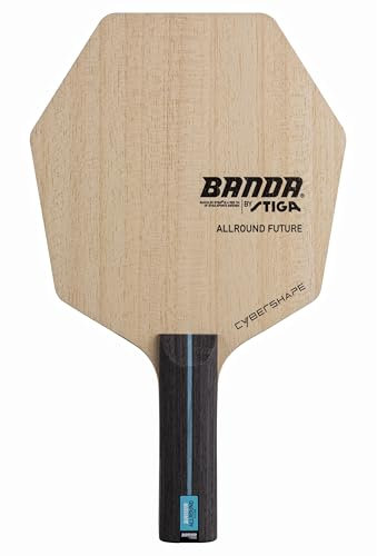 Banda by STIGA Allround Future Cybershape, Classic: Pala de Madera Hexagonal; Madera de 5 Capas; Sweet Spot optimizado de Mayor tamaño; CREA una Pala a tu Medida