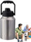 Recipiente aislado con tapa, recipiente de 2 litros con asa, enfriador de agua para piscina, barbacoa, picnic y re
