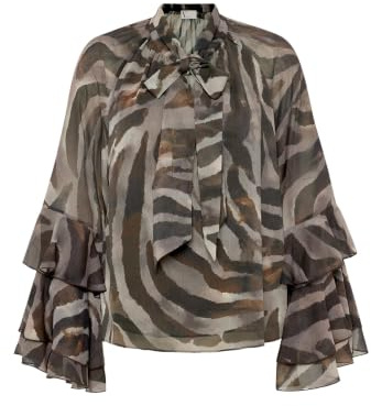 Vera Mont Damen Chiffonbluse mit Volant