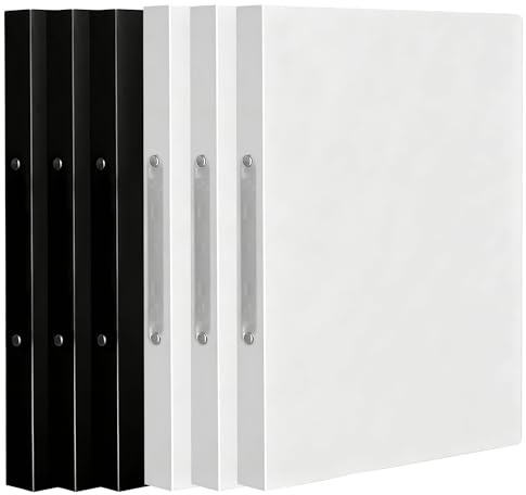 6 Stück Ringbuch A4 Ringordner mit 2 Ringen 2 Farben Ordner A4 Schmal