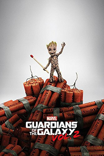 Guardians Of The Galaxy Close Up Vol. 2 Groot Dynamite (61 cm x 91,5 cm) + Original tesa Powerstrips® (1 Pack/20 STK.)