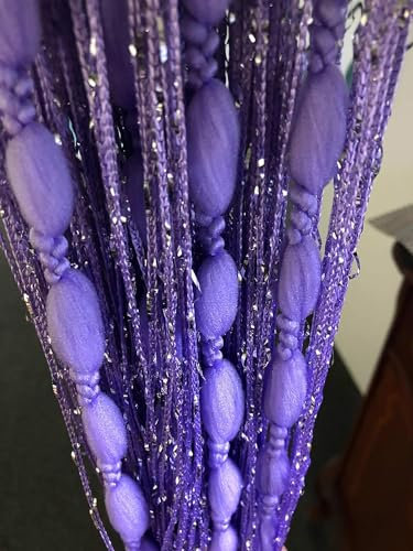 HYSENM Fadenvorhang Türvorhang Fäden 100 x 200cm Fadengardine für Türen, Wohnzimmer, als Raumteiler oder Dekoration