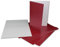 45x Klappkarten blanko mit Umschlag - DIN A6 / C6 Rot matt glänzend - Faltkarten A6 10,5 x 14,7 cm mit Briefumschläge C6 11,5 x 16 cm - Karten Umschlag Set von Glüxx Agent