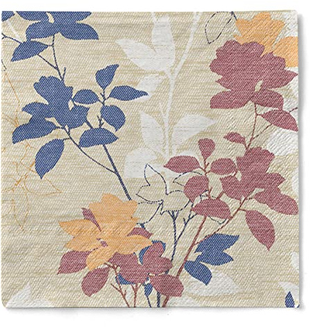 Mank Tissue Servietten 40 x 40 cm 1/4 Falz Premium Einweg Serviette Perfekt für Gastronomie und Events 100 Stück Chrissy (Creme-Bordeaux)