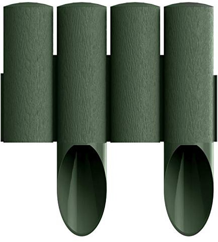 Cellfast Standard Gartenpalisade Rasenkante Palisade Beetumrandung Grün (6,9m)