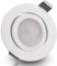 trendlights24 Bianco LED Einbaustrahler 230V Weiß matt rund dimmbar, 3er Set ultra flach 35 mm LED-Spots 5W Kaltweiß, Decken Einbauleuchte schwenkbar