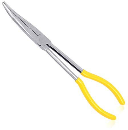 SPEEDWOX Spitzzange, 27,9 cm, 25 Grad gebogen, mit Spitzzange, gezahnte Backen