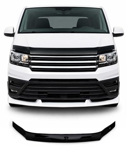 OMAC Motorhaube Deflektor für VW Crafter 2017-2026 Schwarz Acrylic | Motorhaubenschutz, Insektenschutz, Steinschlagschutz