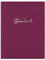 DeinWeddingshop Stammbuch der Familie, Familienstammbuch Hochzeit Standesamt, Leinen mit Prägung - 16x21cm, Weinrot