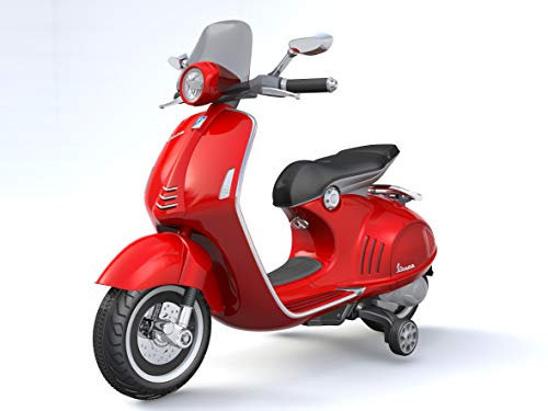 TURBO CHALLENGE - Vespa 946 - Elektrischer Transporter - 119137 - Roller - Rot - Fahrbereit - Maximal 30 kg - Kunststoff - Wiederaufladbare Batterien - Von 3 bis 6 Jahren