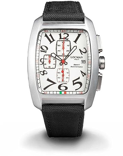 Locman Italy Herrenuhr Sport Anniversary Chrono schwarz/weiß Ref. 0470