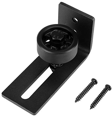Einstellbar Bodenführung Wand/Tür Unterseite Schiebetür Bodenführung, Bodenführung Schiebetür,Verstellbare Boden Rollenführung mit Schrauben, Schwarz