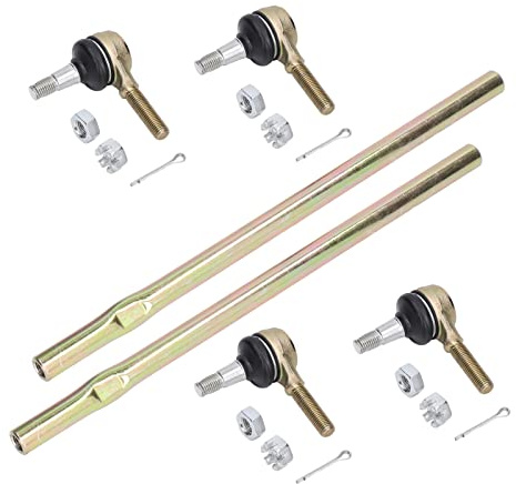 Qiilu Spurstangenköpfe, 2 Sätze Spurstangenköpfe mit Ends Kit Ersatz für QUADSPORT 400 LT-Z400 LT-Z400Z 2003-2004
