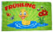 Fahne/Flagge Frühling Küken 90 x 150 cm