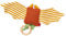 SIGIKID 39673 Strick-Greifling Fledermaus Knitted Love, Babyspielzeug aus Baumwollstrick mit Holzring und Rassel, zum Greifen, Hören und Spielen für Babys von 3-12 Monaten, Orange, 8x34x3 cm