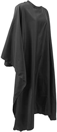 minkissy Black Barber Cloth Stylist Cutting Apron Hair Styling Cape Hair Cutting Apron Hair Dye Cape Haircut Cape Hairdressing Cape Black Sarong Apron for Kids Child Coating Duster Major