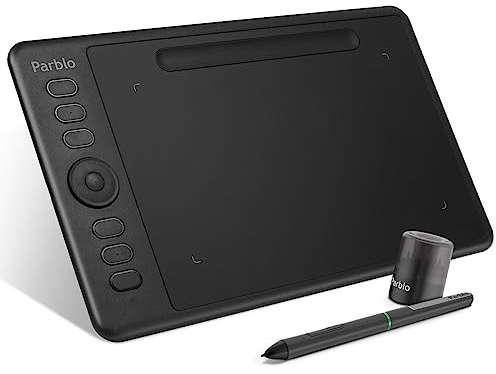 Intangbo S Purple - Tablette graphique 6 × 4 pouces pour le dessin, sans batterie avec 8192 niveaux de pression, tilt support, USB-C, compatible avec Windows/Mac/Android
