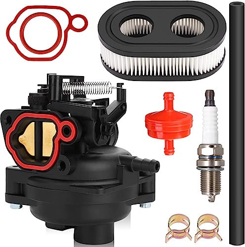 ZAMDOE 799584 Carburateur pour Briggs & Stratton TB110 TB200 09P702 103M02 550EX 625EX 675EX 725EXI 163cc 140cc moteurs de tondeuse à gazon 594058 596505 594057 592361 596587 594926 594529