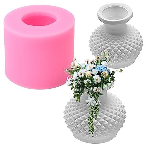 Zsanhua Vase Resin Moulds Silicone Vase Moulds Crystal Epoxy Mold Irregular Pattern Silicone Moulds for Resin Epoxy Casting Mould Fondant Molds for DIY Craft Desktop Ornament