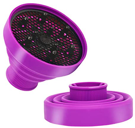 Diffusore soffiante pieghevole copertura silicone asciugacapelli attaccamento pieghevole di viaggio portatile pieghevole universale diffusore soffiatore pieghevole