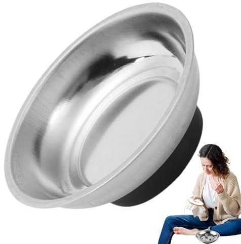 Huayeex Ciotola magnetica per viti, vassoio magnetico per parti di piatti, ciotole, parti di supporto, vassoio porta bulloni, portatile, versatile vassoio per parti magnetiche