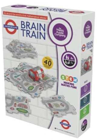 The Happy Puzzle Company Underground Brain Train | Official TfL Maths & Logic Puzzle Game | Build the London Underground Railway | Ages 4+