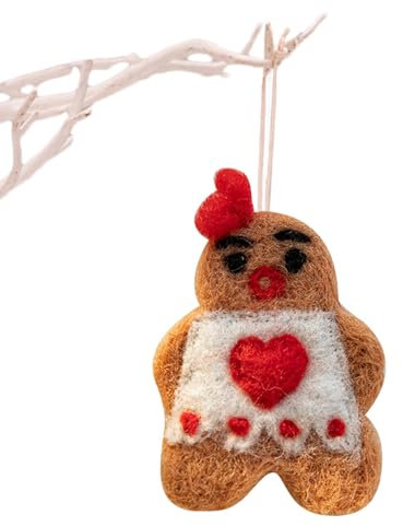 Adornos navideños de fieltro, adornos navideños de fieltro, pequeños adornos de árbol de fieltro para Navidad, figuras de colección, colgantes decorativos de árbol de navidad para interiores,