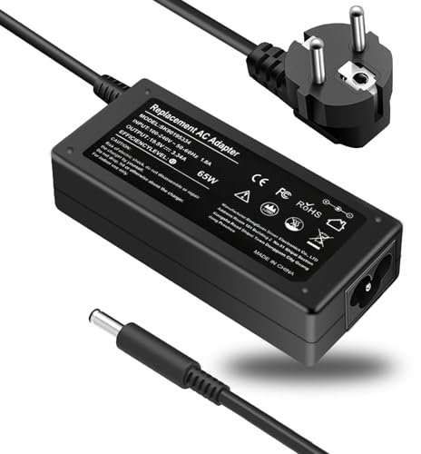 65W Chargeur d'ordinateur portable Adaptateur de courant pour Dell Inspiron 15 7000 5000 3000 13 5000 series, Dell Vostro 15 5000 14 5000 13 5000 Series, Cordon d'alimentation de l'ordinateur portable