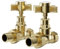 Wholesale Domestic Colore Dias Brushed Brass Traditional Straight Radiator Valves