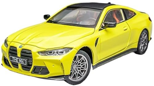 Auto Modell 1:24 Für BMW New M4 G82 Aus Druckgussmetall Legierungsmodell, Sportwagen Spielzeugauto Premium-Replik Sammler-Spielzeugauto Jungen Mädchen Geschen(Blau)