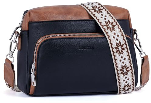 MUIIKOLA Cross Body Bag Women,PU Leather Phone Bags Card Holder Purse and Shoulder Bag,with Adjustable Strap
