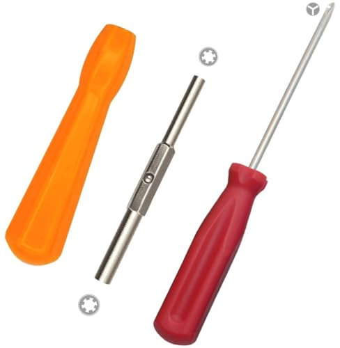 COYUN 3 piezas Juego de destornilladores de Seguridad, destornilladores de Seguridad de 3,8 mm y 4,5 mm y destornilladores de 3,5 mm para abrir Super Nintendo, SNES, nes, n64 y casetes de juego