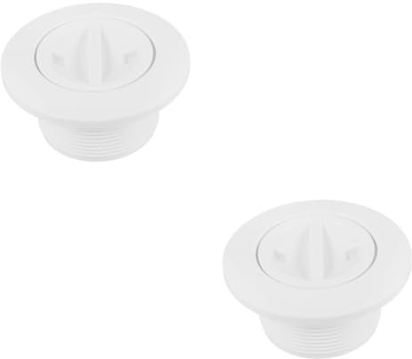 UPKOCH 2 Stück Absauganlage für Schwimmbäder Schwimmbad Pools Vakuum sauber Pool-Saugabdeckung Poolabdeckung für Schmutz Poolabdeckung für den Abfluss Poolablaufschutz Plastik Weiß