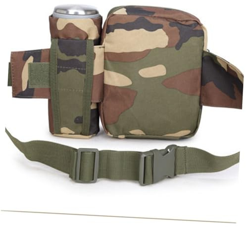 JOINPAYA Multifunktionale Bauchtasche für Outdoor Aktivitäten Camouflage Gürteltasche für Reisen Laufen und Wandern Robuste und Leichte Pouch für Schlüssel und Handy Verstellbarer Gürtel