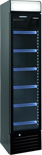Saro Getränkekühlschrank mit Werbetafel - schmal, Modell DK 134 PRO
