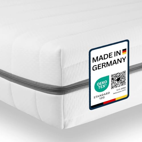 Sleepneo Matratze 120x190 - Ergonomische Kaltschaummatratze - 7-Zonen-Matratze H2 H3 - Oeko TEX Zertifiziert - Waschbarer Bezug - 2in1 Matratzen Härtegrad - atmungsaktiv - Höhe 15 cm