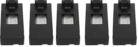 Dioche 112558 Bat5 Pezzi Batteria Al Litio per Droni 3,7 V 1800 MAh Batteria per Aereo Telecomandato Ad Alte Prestazioni, con Cavo di Ricarica, Compatibile con più Droni
