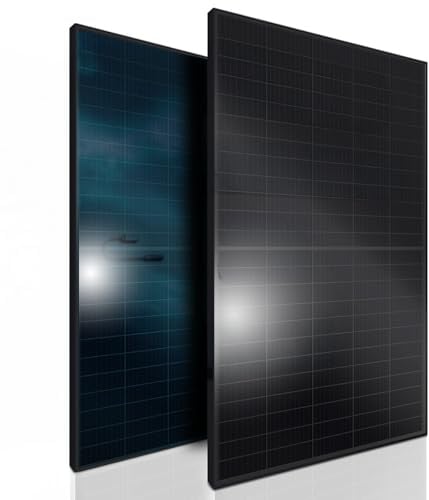 SUNNIVA® Solarmodul 2x 460 W FULL BLACK Bifazial Glas/Glas PV Modul Solarpanel - PMax 920W (2x460W) Bifacial N-Type, für Balkonkraftwerk oder PV Solar Anlage