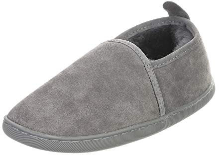 Lammfell Hausschuhe - Hubert Fellschuhe Lederschuhe Damen Herren Schuhe Größe EUR 38, Farbe Grau