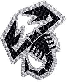 Abarth 21562 Sticker Patch Scorpione, 45 x 50 mm