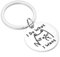 Kivosliviz Katzenschmuck für Frauen, Schlüsselanhänger, Katzenbesitzer, Geschenkidee für Katzenliebhaber, Katzen-Schlüsselanhänger, silber, stainless-steel